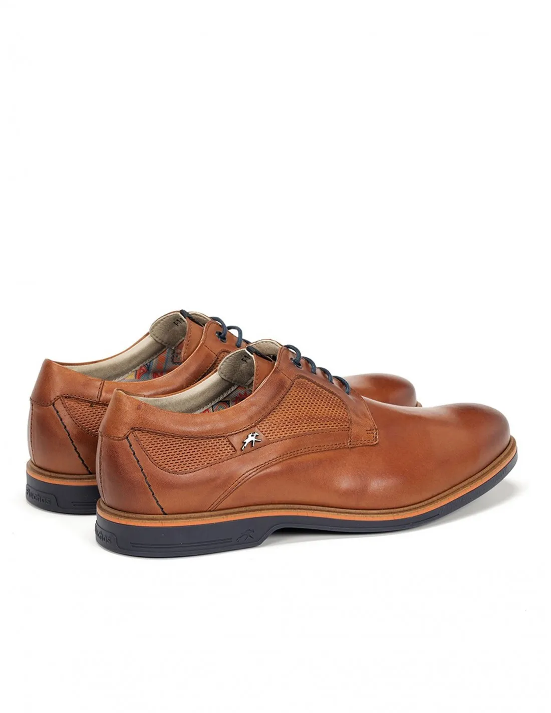 FLUCHOS Zapatos Casual Piel Cordones Marrones