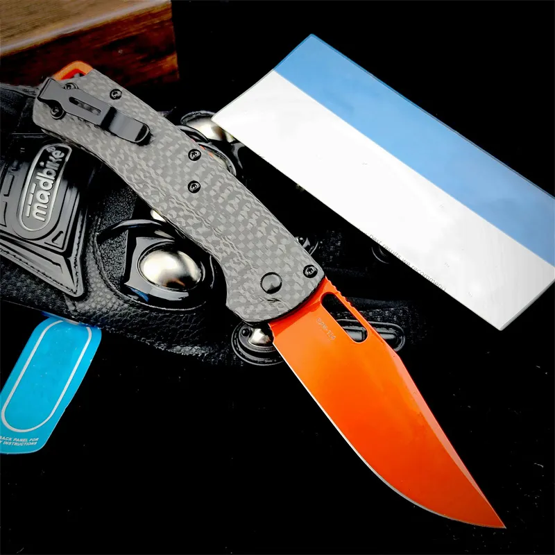 G10/FIBRA DE CARBONO BM 15535 ETIQUETA ETIQUETA DE CUCHILLO PLEGABLE CPM154 CLAD POTO HOJA EDC CAMPOS PARA ACAMPAR AL AIRE LIBR