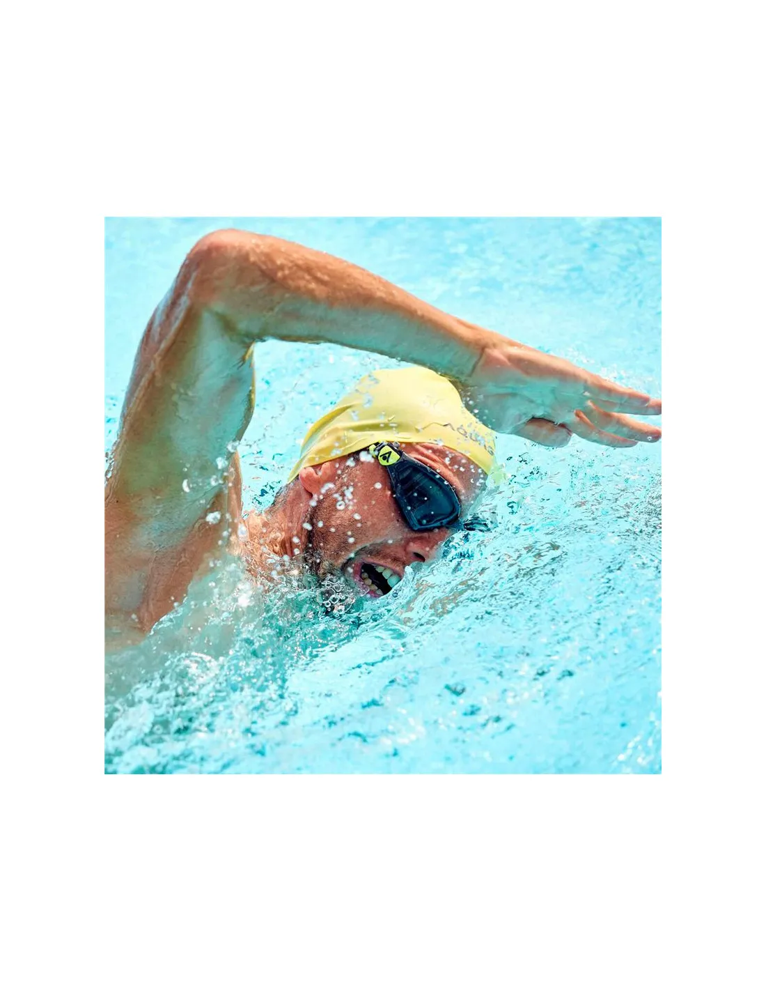Gafas de Natación Aqua Sphere Kayenne Pro Black Bright Yellow Lenses Photochromatic