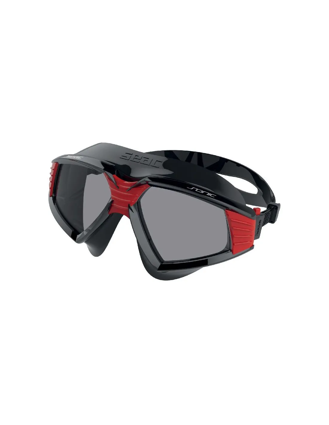 Gafas de Piscina Seac Sonic Negro/Rojo