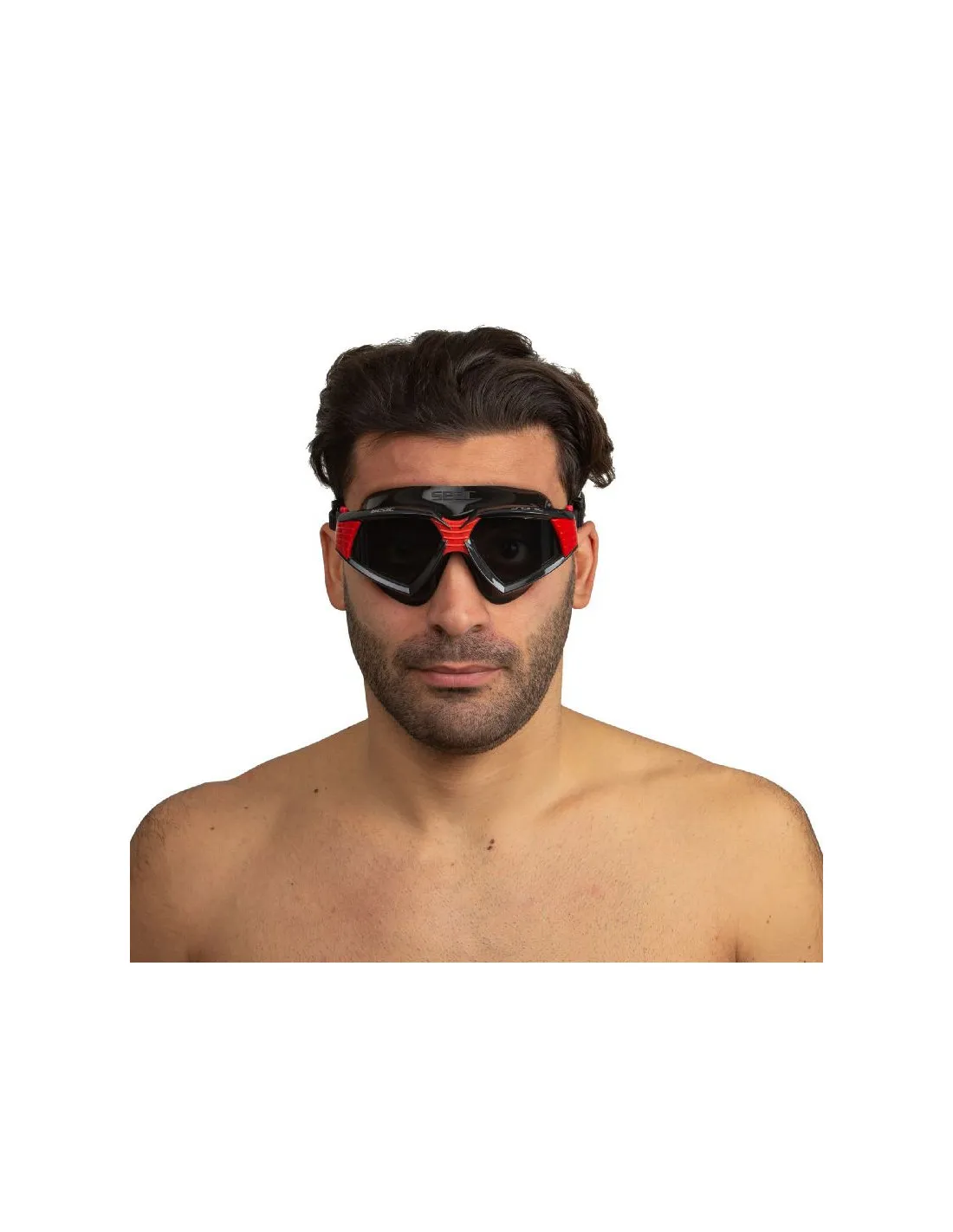 Gafas de Piscina Seac Sonic Negro/Rojo