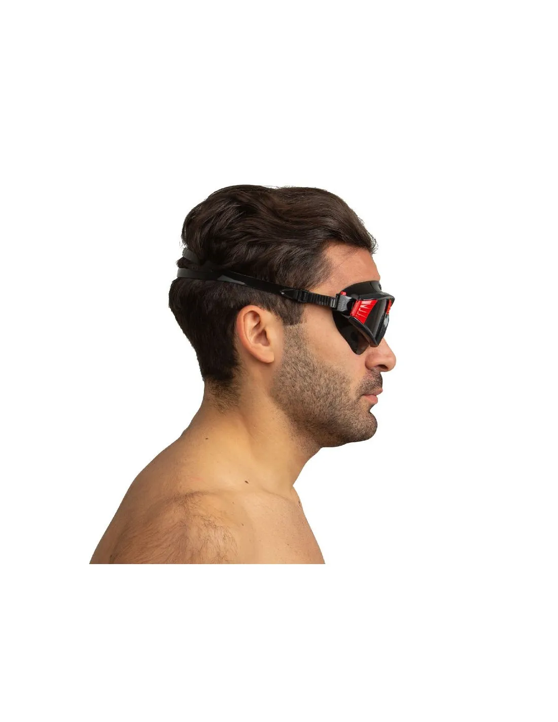 Gafas de Piscina Seac Sonic Negro/Rojo