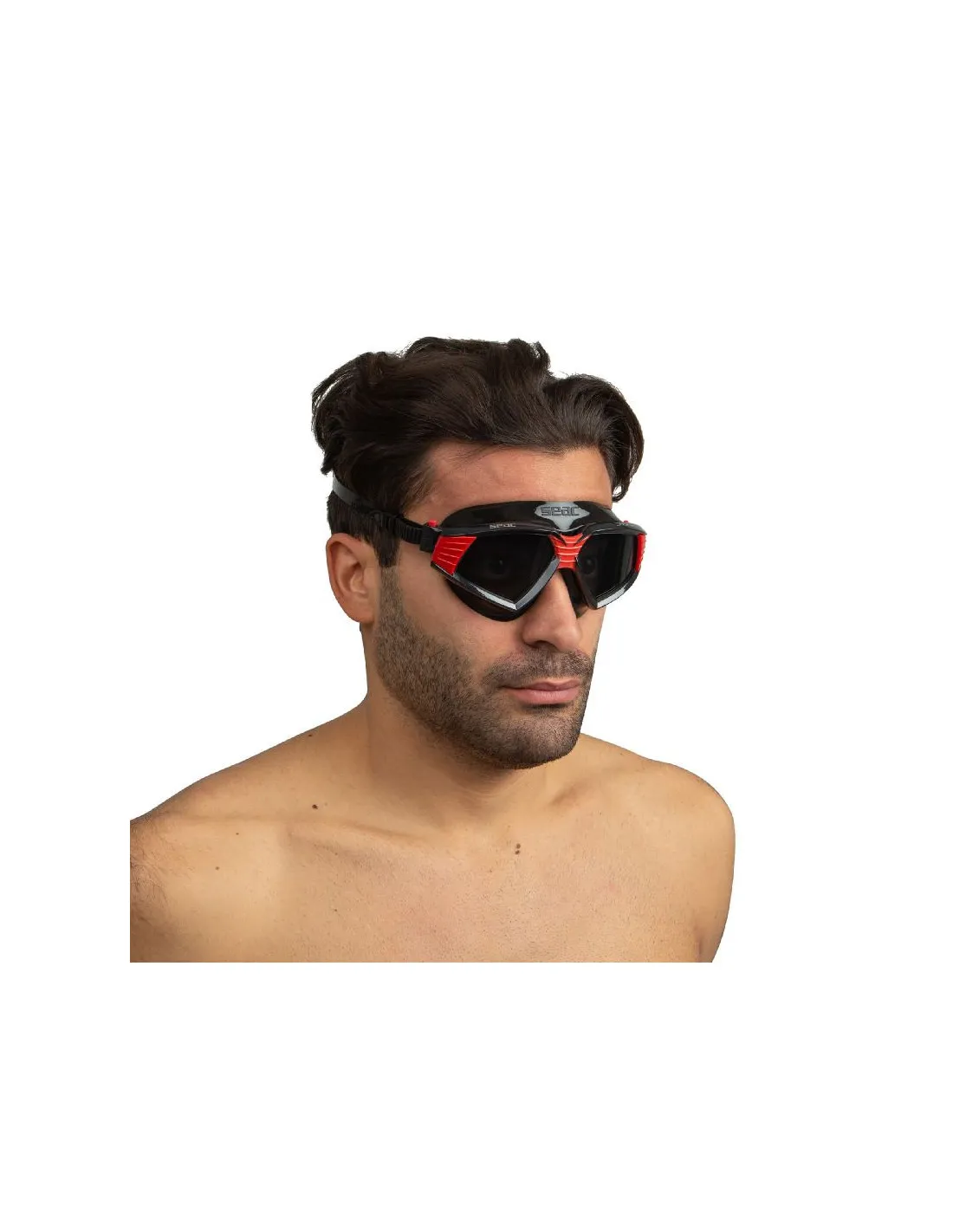 Gafas de Piscina Seac Sonic Negro/Rojo