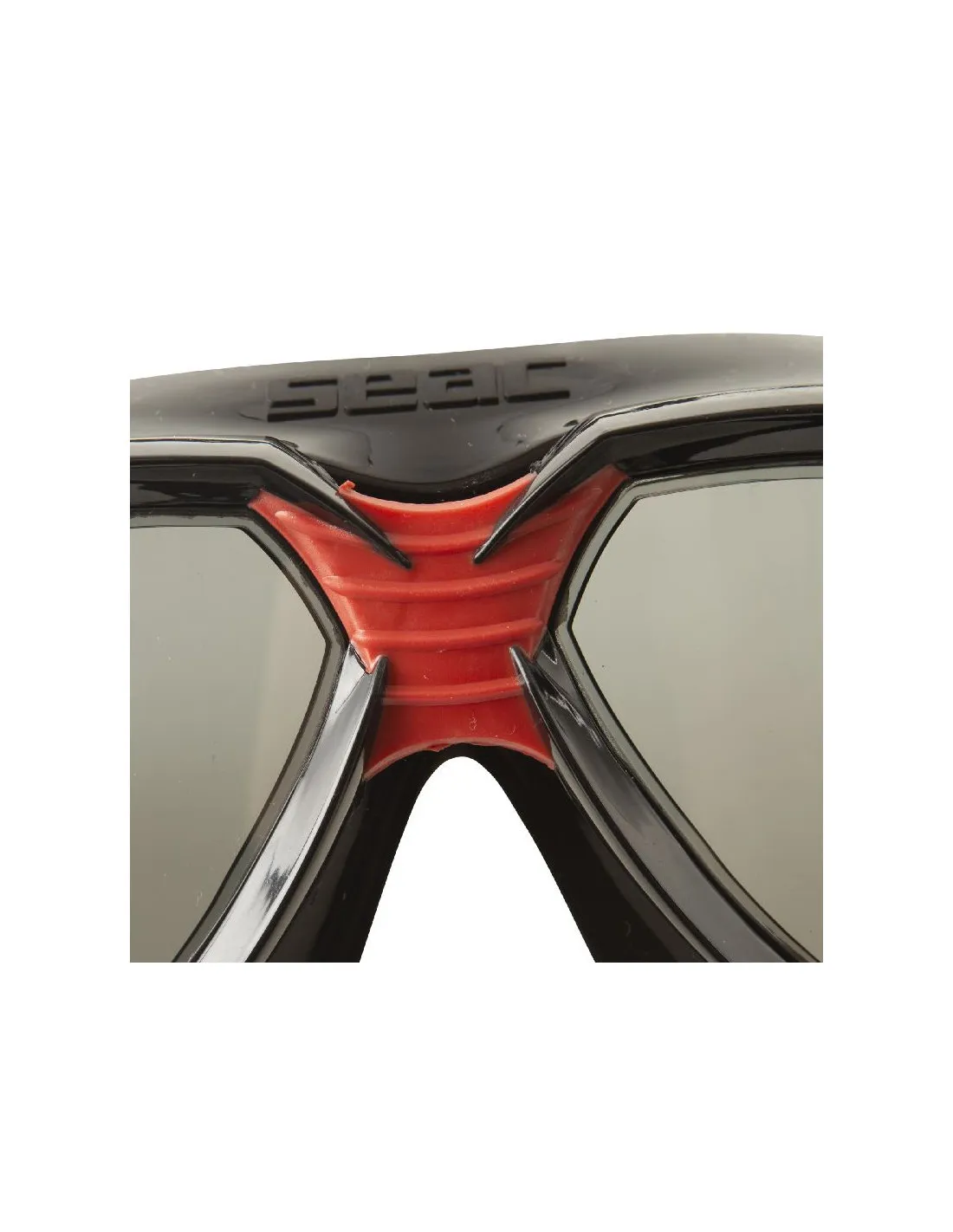 Gafas de Piscina Seac Sonic Negro/Rojo