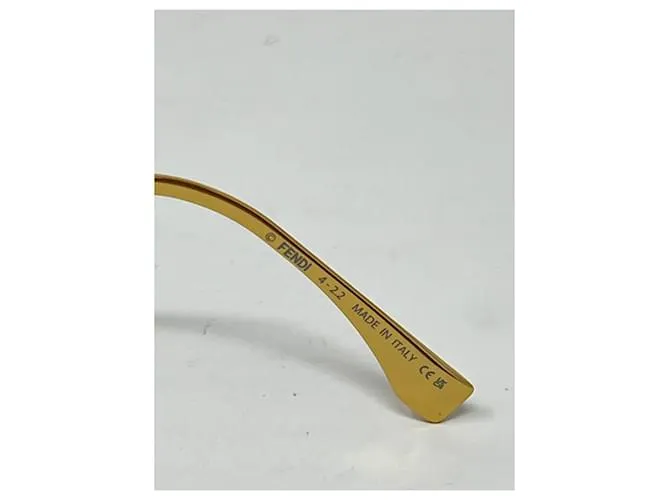 Gafas graduadas Fendigraphy en material de acetato Dorado 