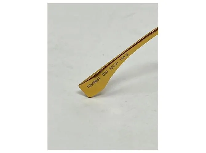 Gafas graduadas Fendigraphy en material de acetato Dorado 