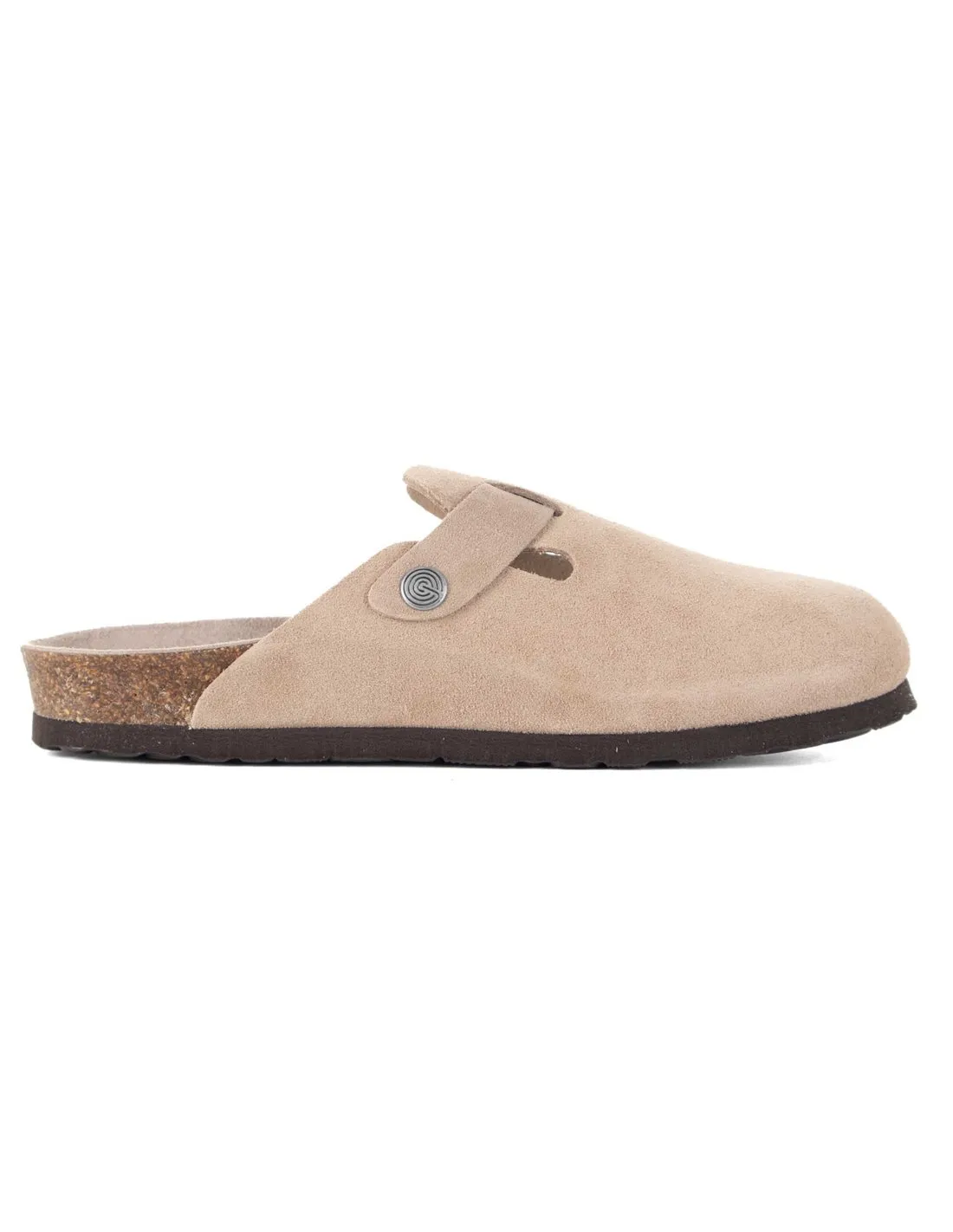GENUINS  ZUECO TAUPE RIVA VELOUR UNISEX