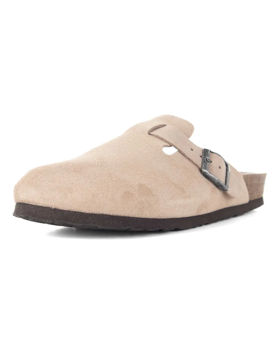 GENUINS  ZUECO TAUPE RIVA VELOUR UNISEX