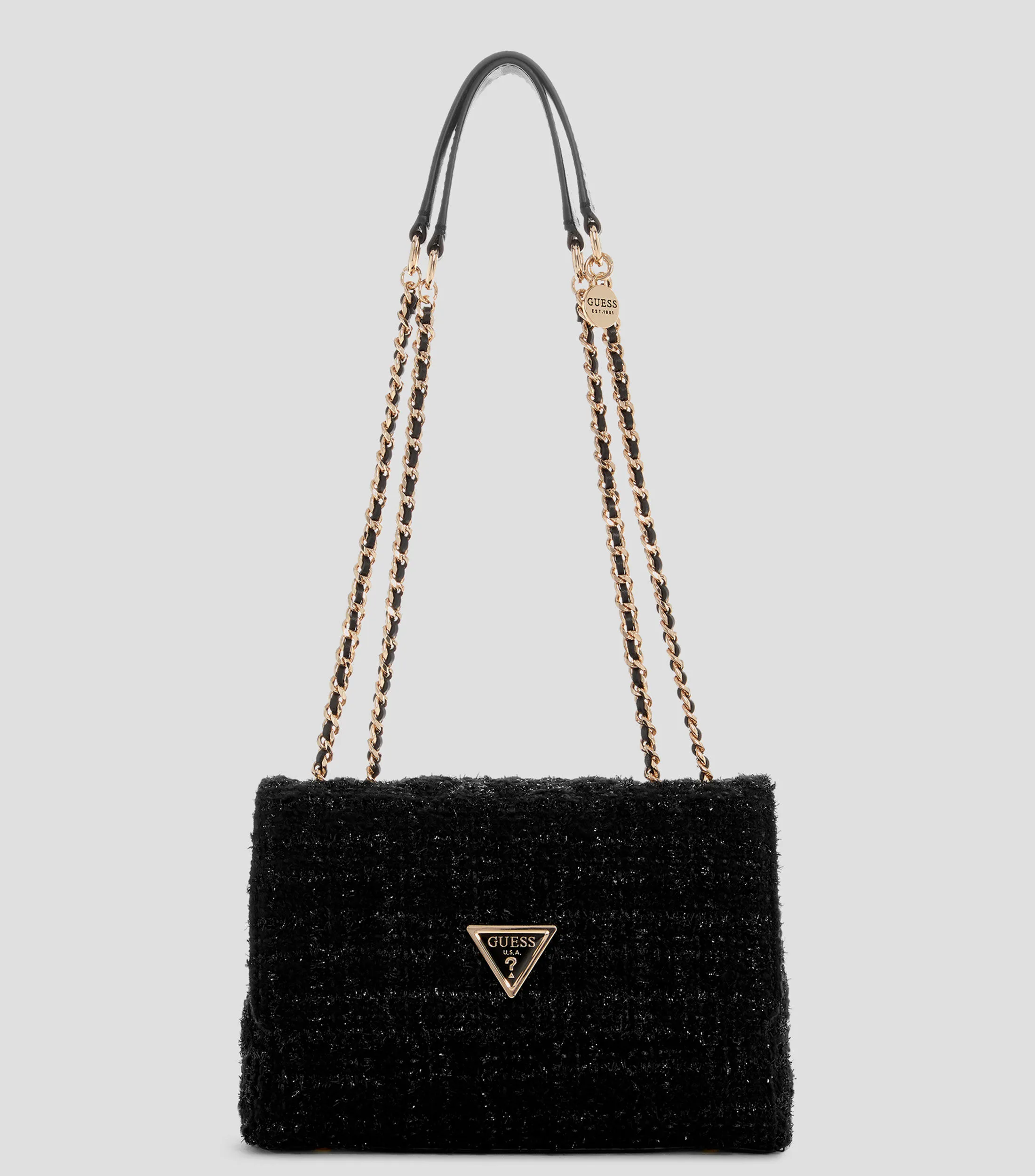 Guess Bolso crossbody negro Giully texturizado Mujer