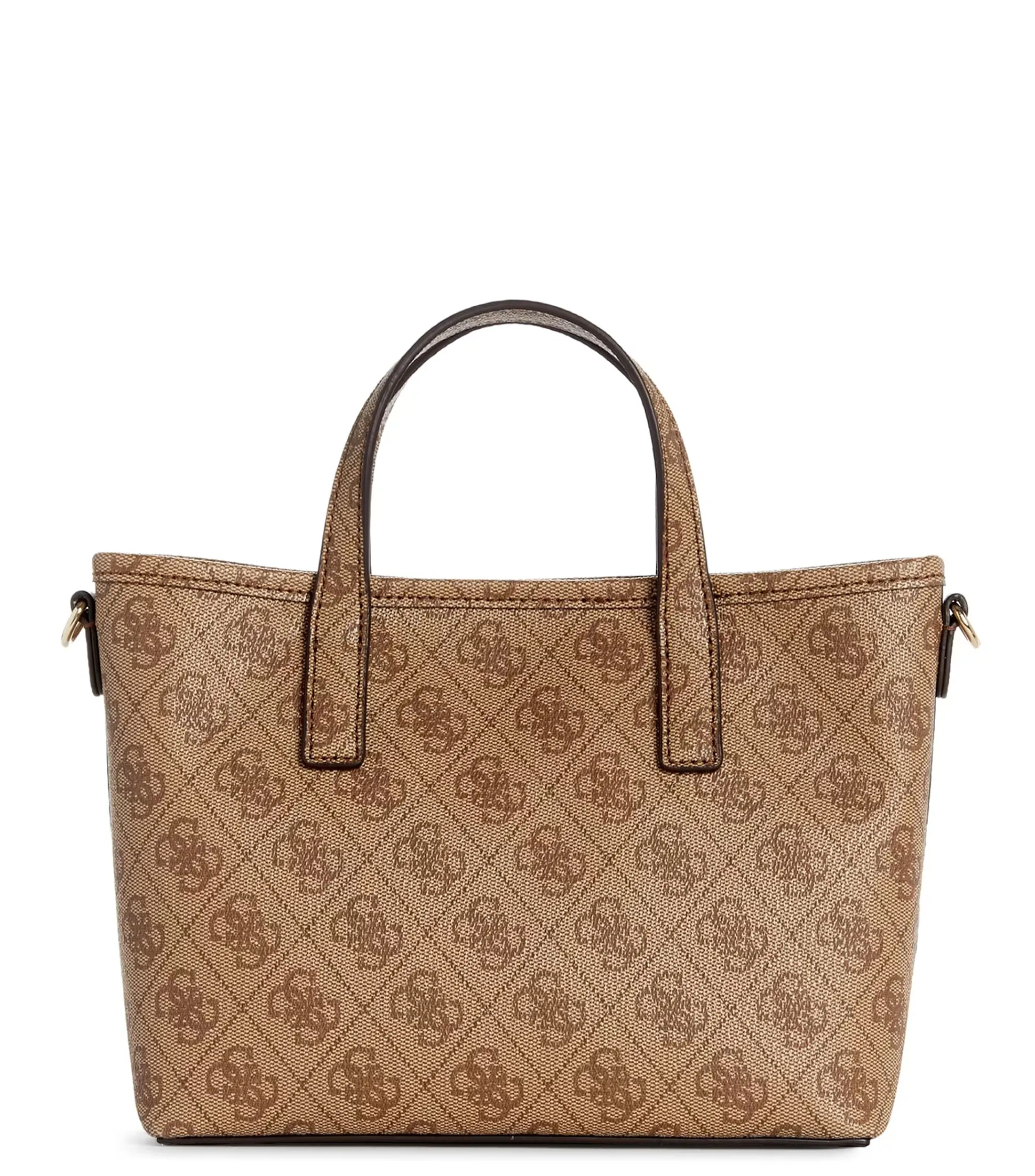 Guess Bolso mini tote café Latona Quattro G estampado Mujer