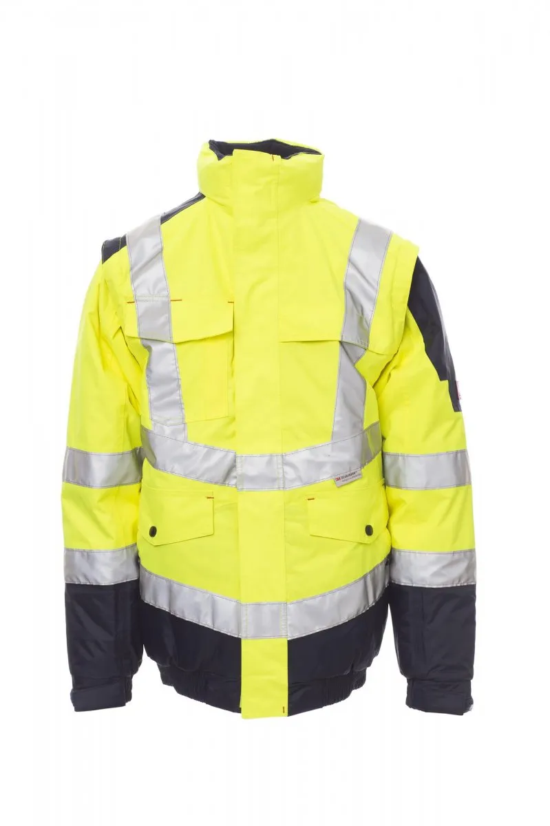 INTERSTATE. Chaqueta de dos tonalidades y alta visibilidad con bandas 3M