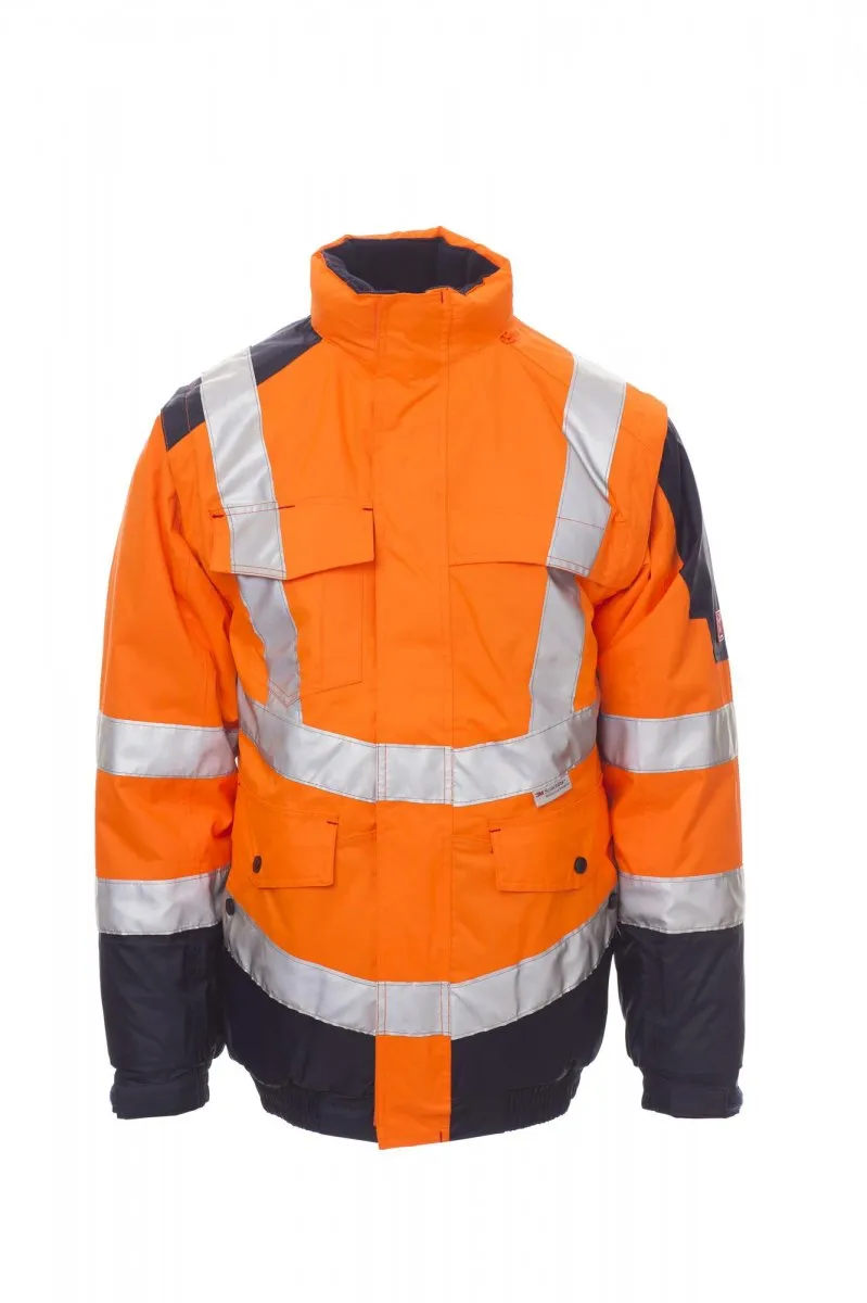 INTERSTATE. Chaqueta de dos tonalidades y alta visibilidad con bandas 3M