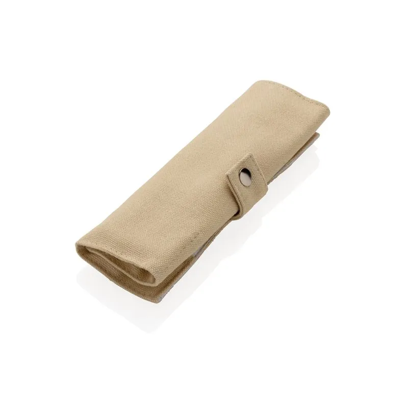 Juego de cubiertos reutilizables de bambú