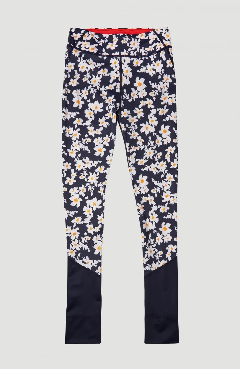 Legging O’Neill niña deportivos PRINT SURF LEGGING lifestyle girls Blue/yelow Ref. 1A7792 flores azules/amarillas