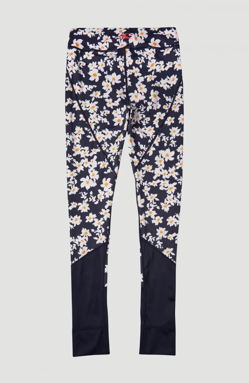 Legging O’Neill niña deportivos PRINT SURF LEGGING lifestyle girls Blue/yelow Ref. 1A7792 flores azules/amarillas