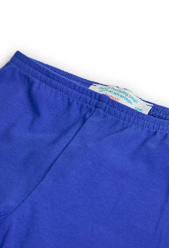 Leggings de punto pirata de bebé niña en lila