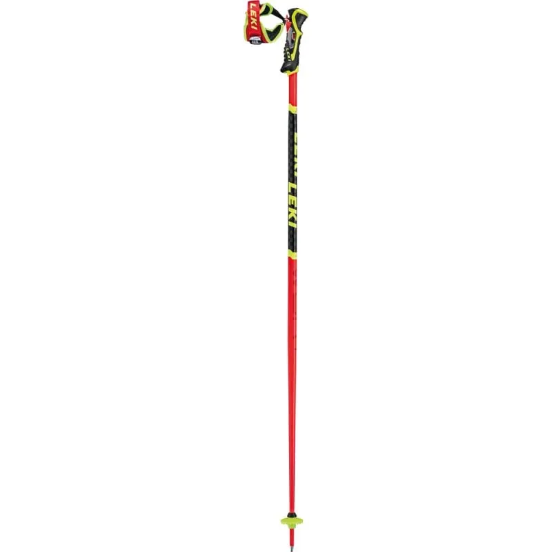 Leki Bastones WCR SL 3D (Rojo brillante/Negro/Amarillo neón)
