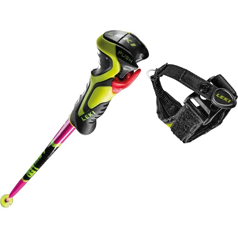 Leki WCR Lite SL 3D (rosa neón/negro/amarillo neón) Bastones mujer