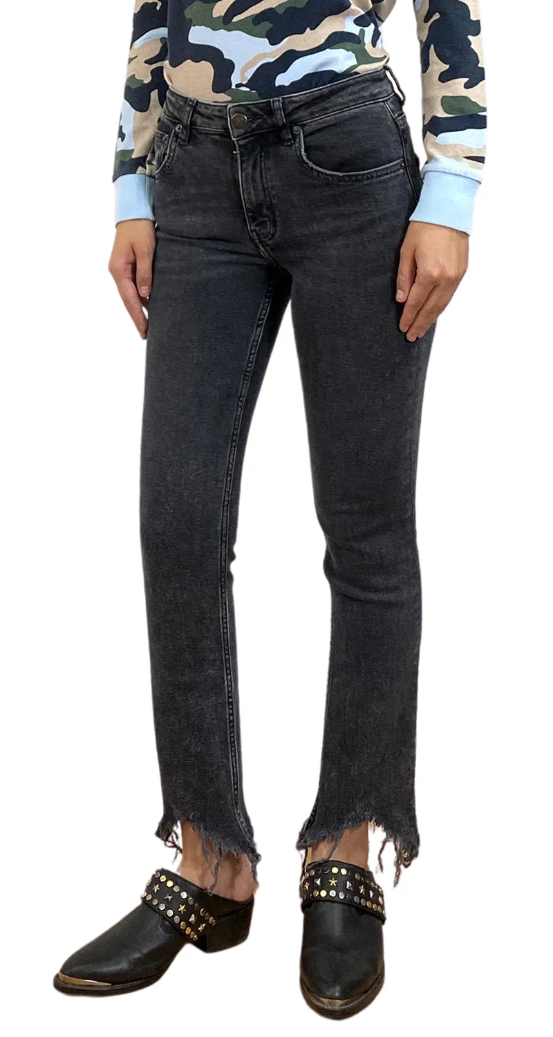 MAJE Pantalón Denim Negro
