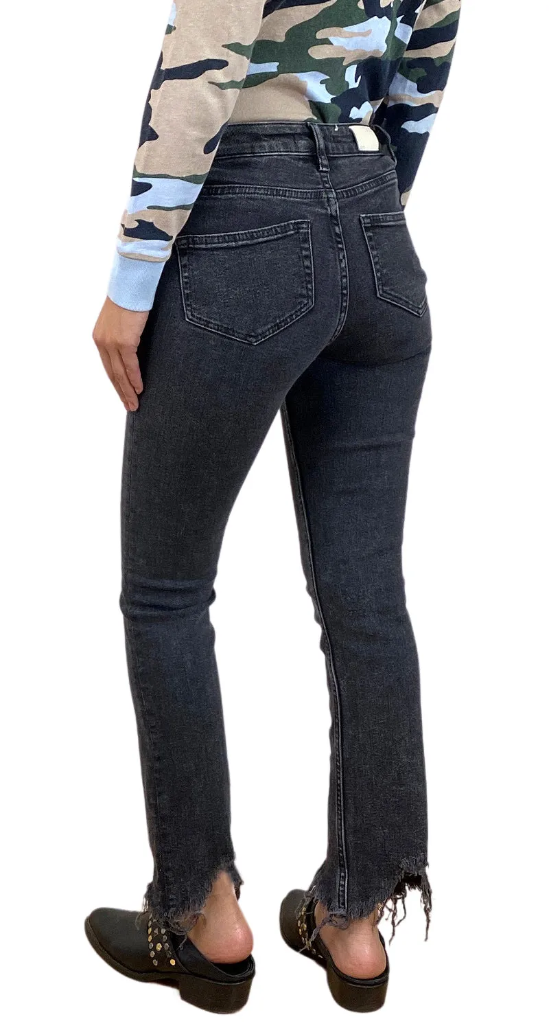 MAJE Pantalón Denim Negro