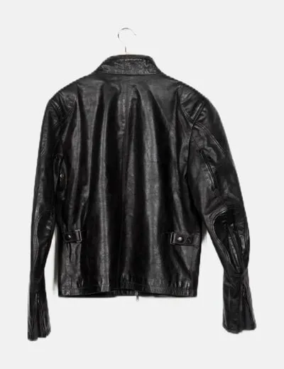 Matchless Chaqueta biker marrón oscuro