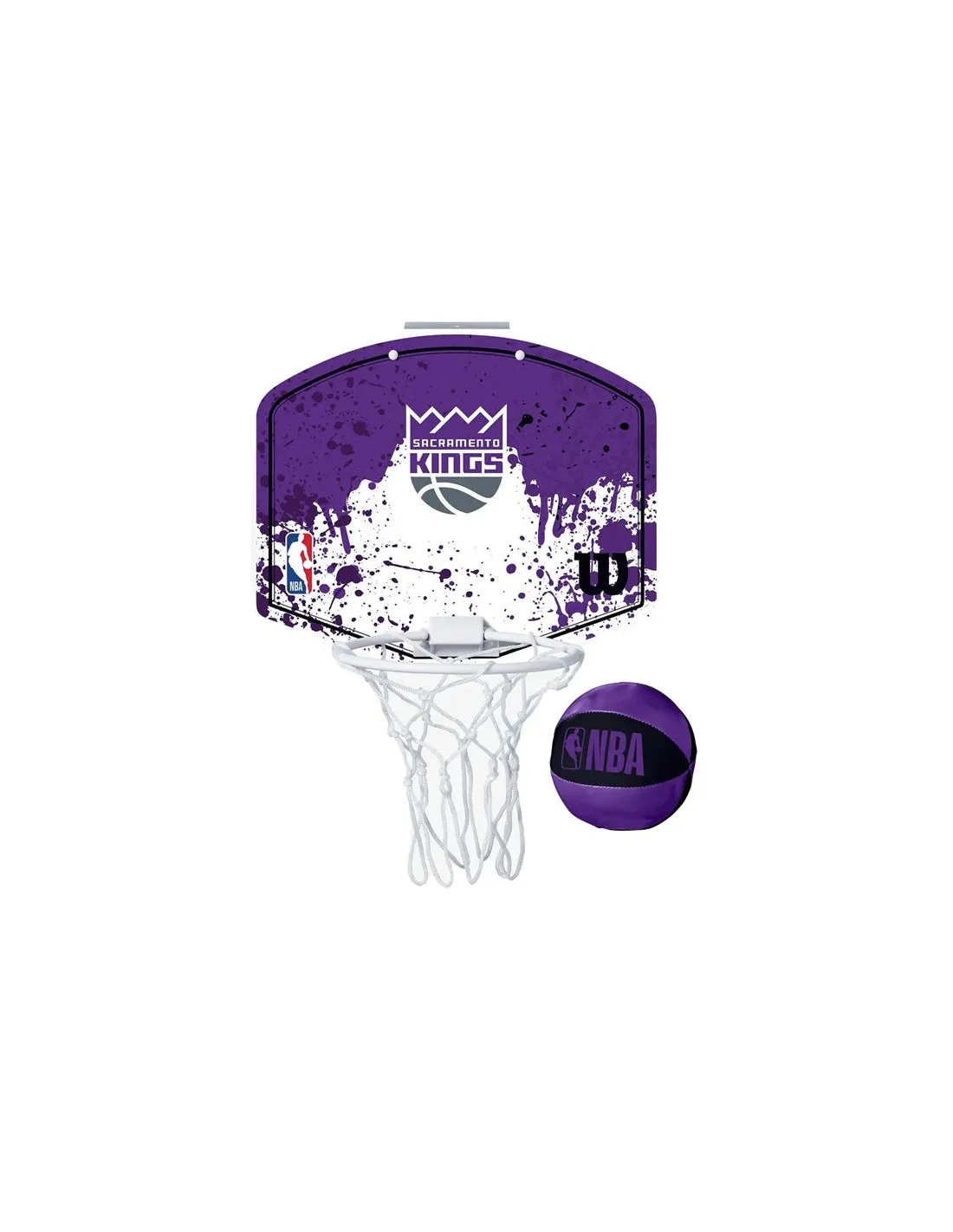 Mini Canasta Baloncesto Wilson Nba Team Sacramento Kings Morado