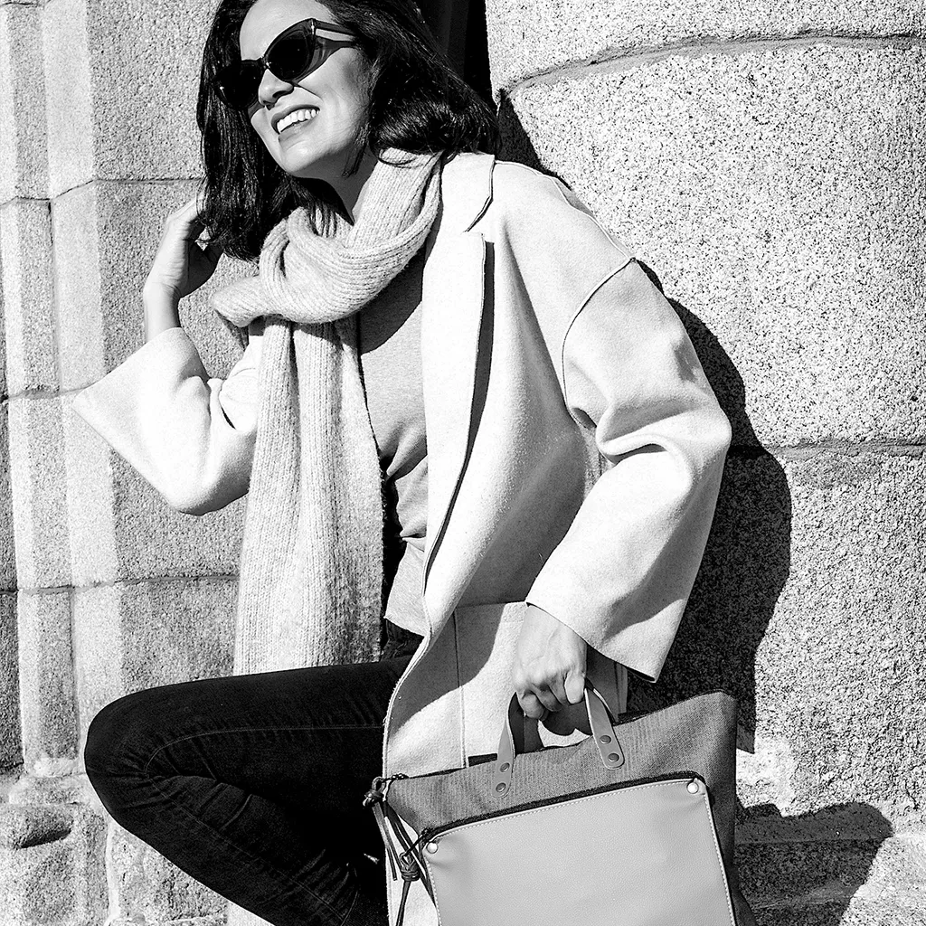 Mochila book holder cuadrada loneta OUTLET