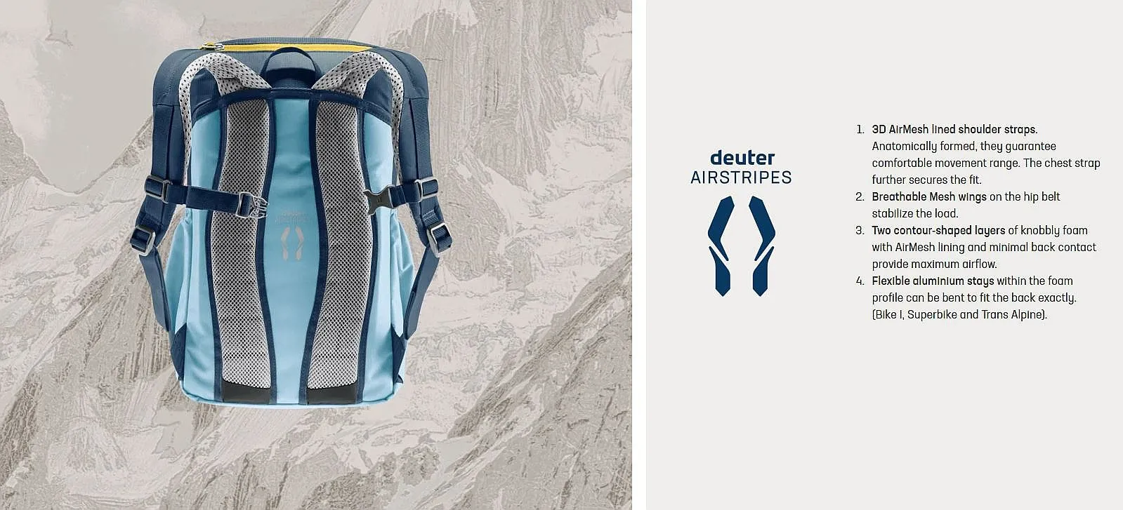 MOCHILA DEUTER JUNIOR  INK/LAKE  UNISEX JUNIOR