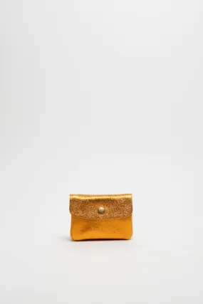 Monedero Nergi De Piel Dorado