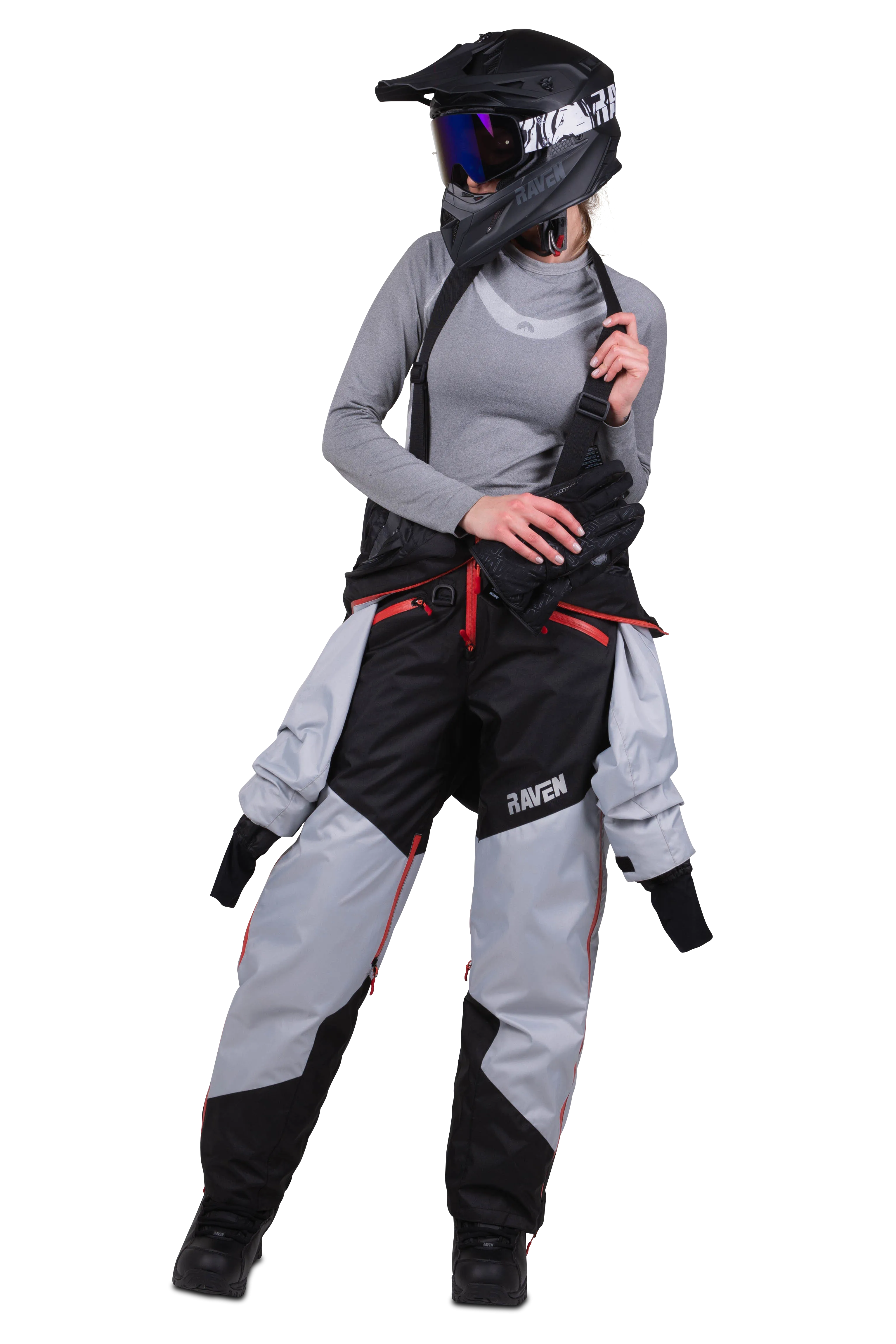 MONO PARA MUJER RAVEN AGGRESSOR NEGROGRISCORAL 