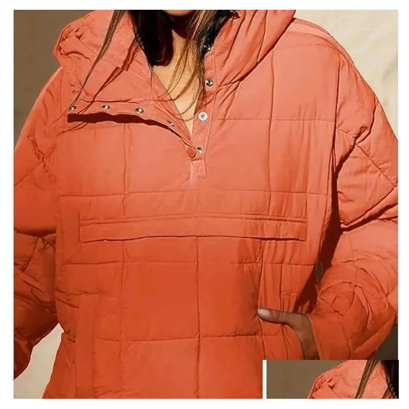 Mujeres para mujeres con capucha con capucha chaqueta de algodón colapsable Caza corta casualidad holgazán acolchado acolchado t