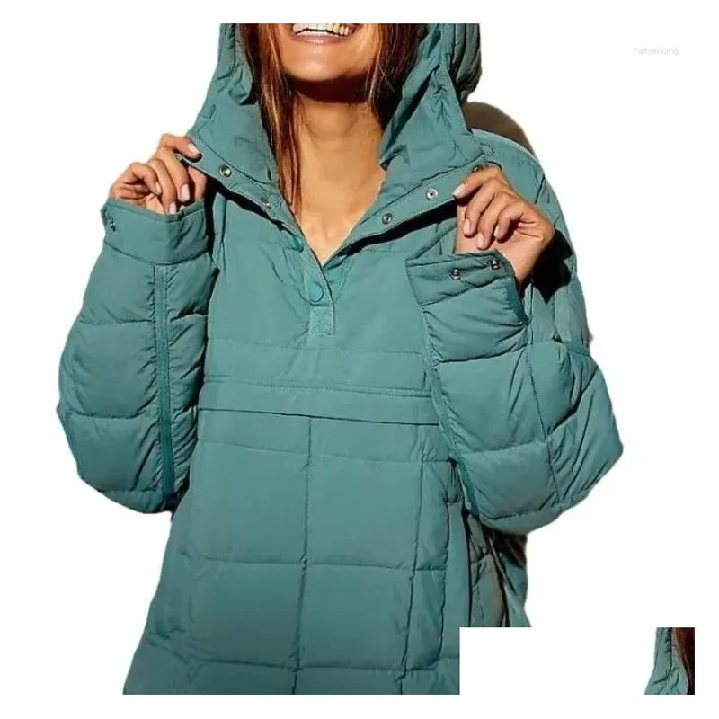 Mujeres para mujeres con capucha con capucha chaqueta de algodón colapsable Caza corta casualidad holgazán acolchado acolchado t
