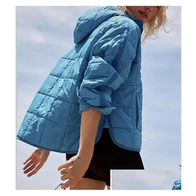 Mujeres para mujeres con capucha con capucha chaqueta de algodón colapsable Caza corta casualidad holgazán acolchado acolchado t