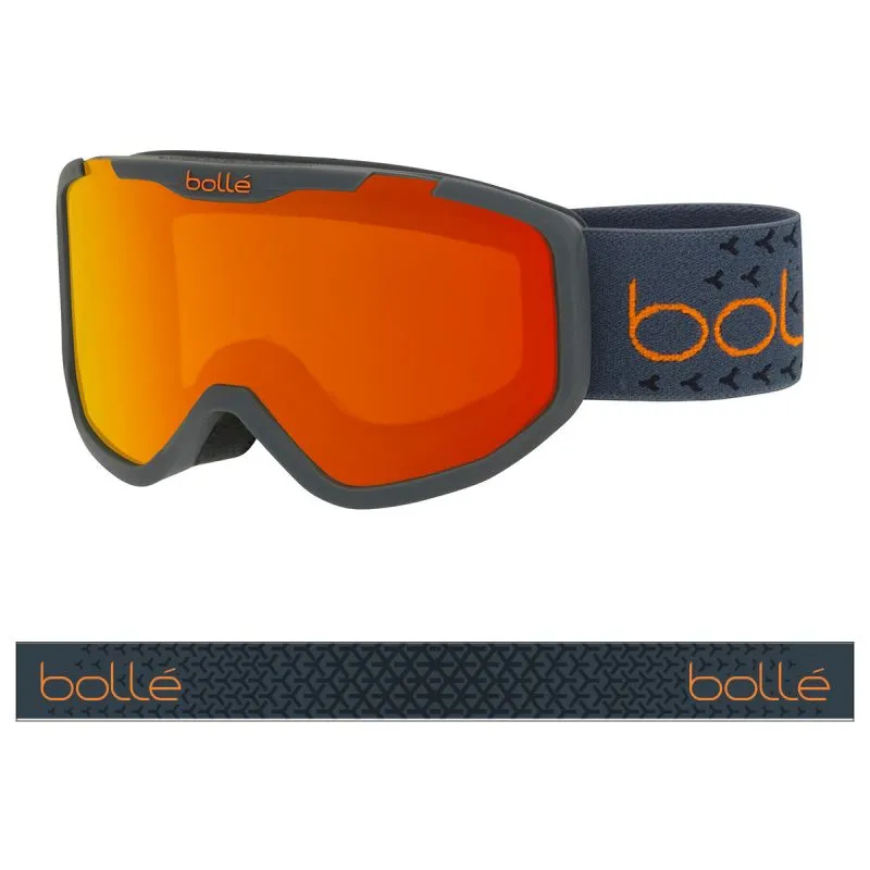 MáSCARA DE ESQUí BOLLé ROCKET PLUS (GRIS OSCURO NARANJA MATE  AMANECER)