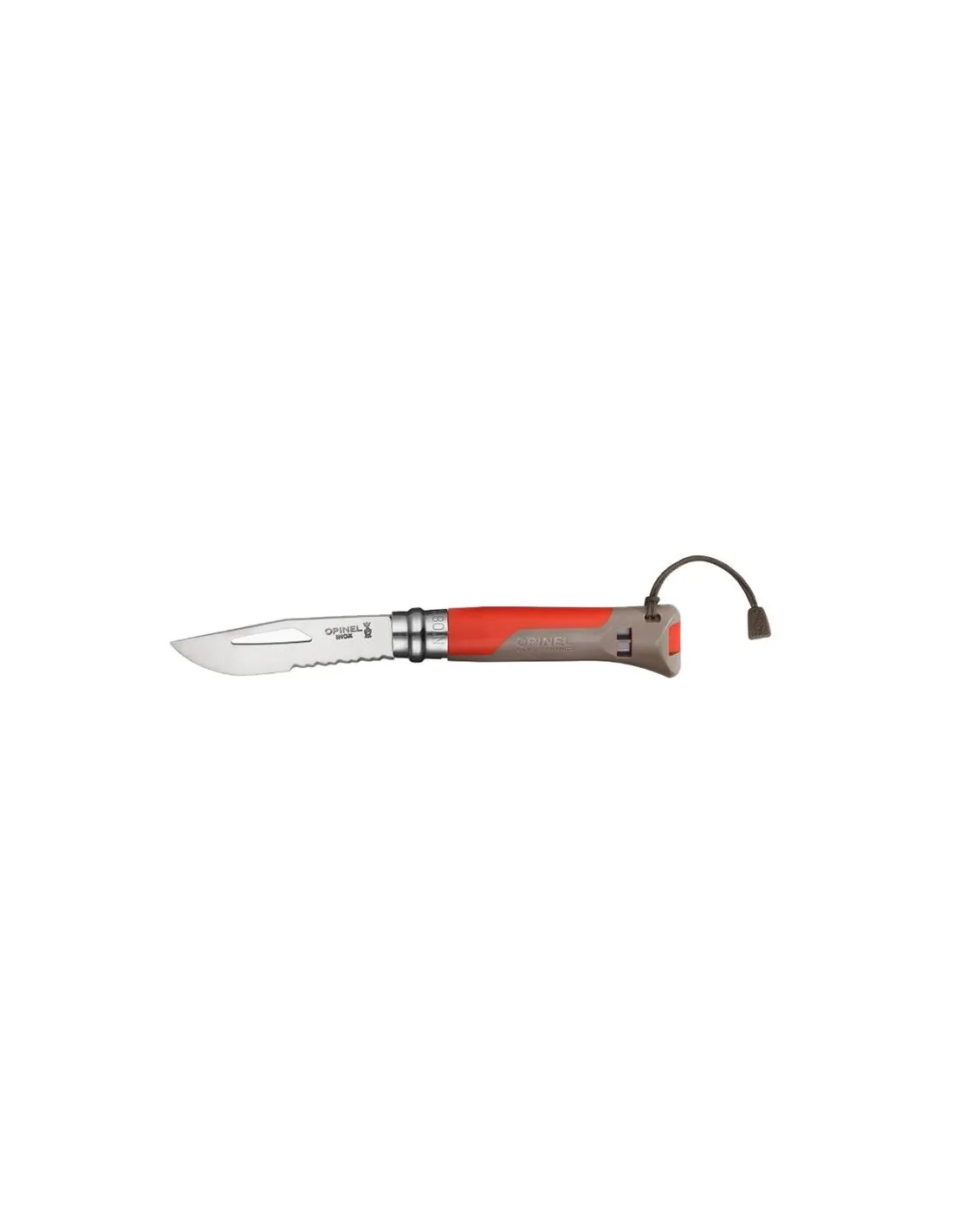 NAVAJA DE MONTAñA OPINEL N°08 TIERRA  ROJO