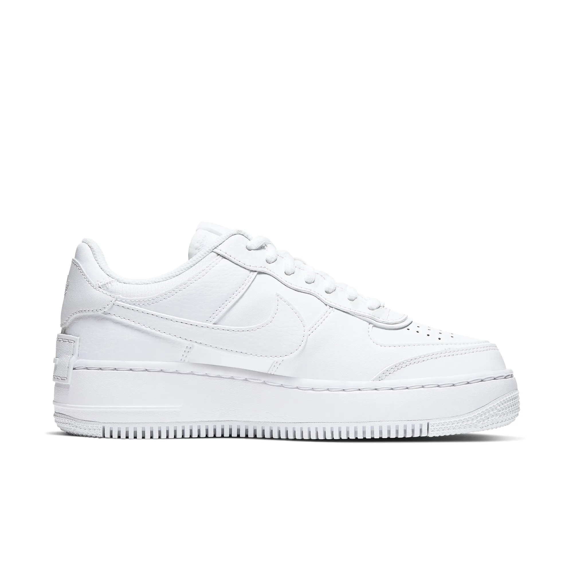 NIKE AIR FORCE 1 SHADOW WHITE/WHITEWHITE