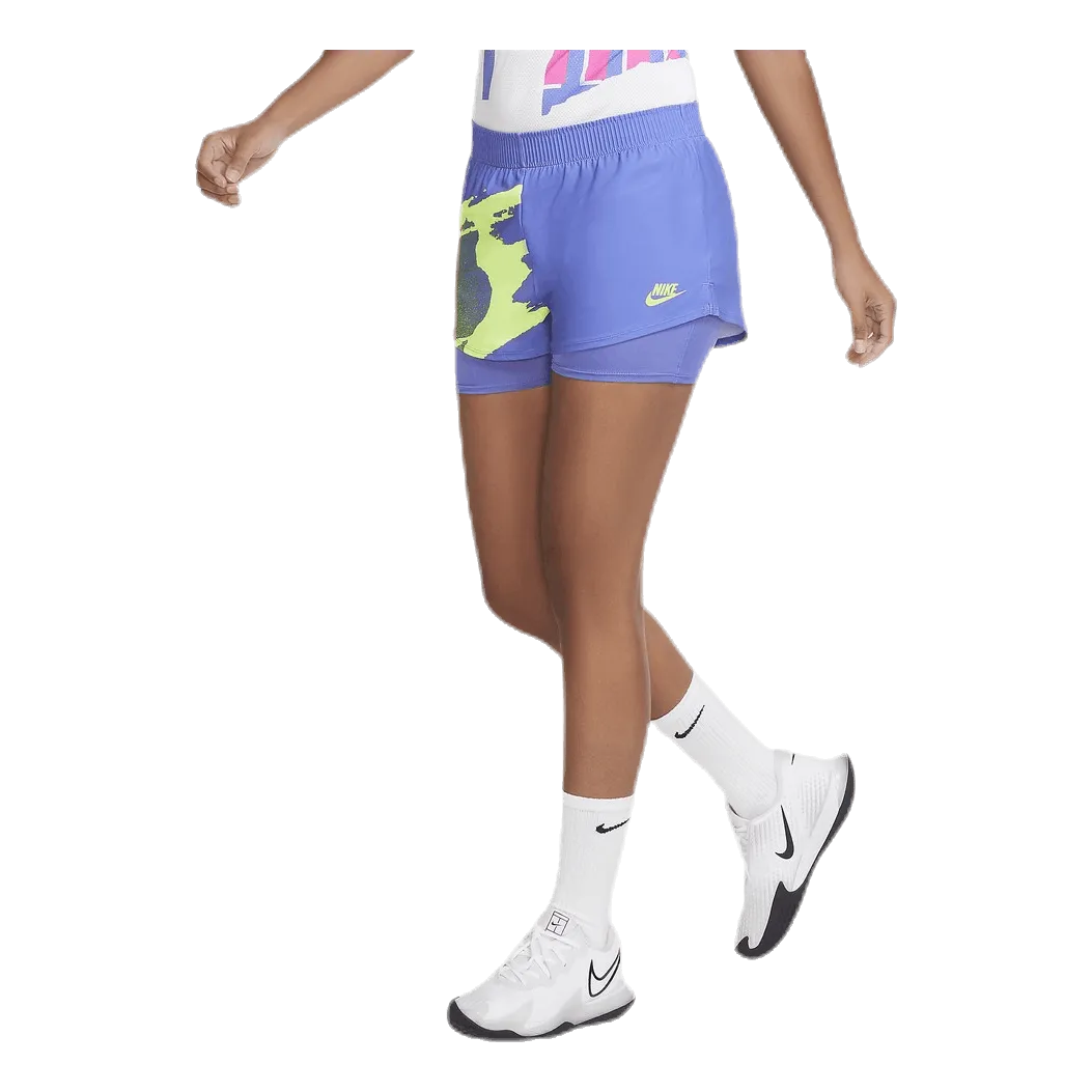 Nike Court Slam Shorts Blue/Green