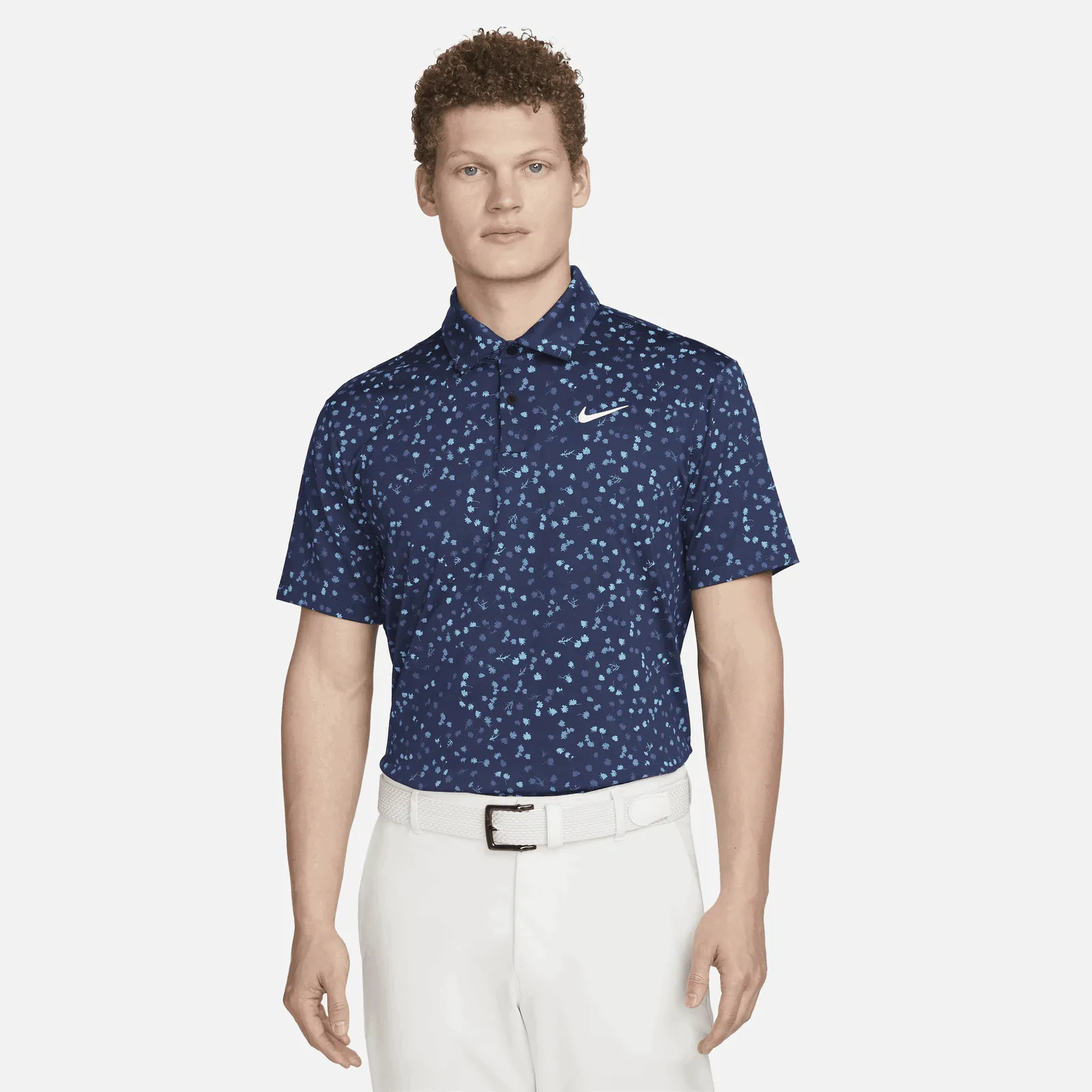 NIKE DRIFIT TOUR FLORAL GOLF POLO SHIRT