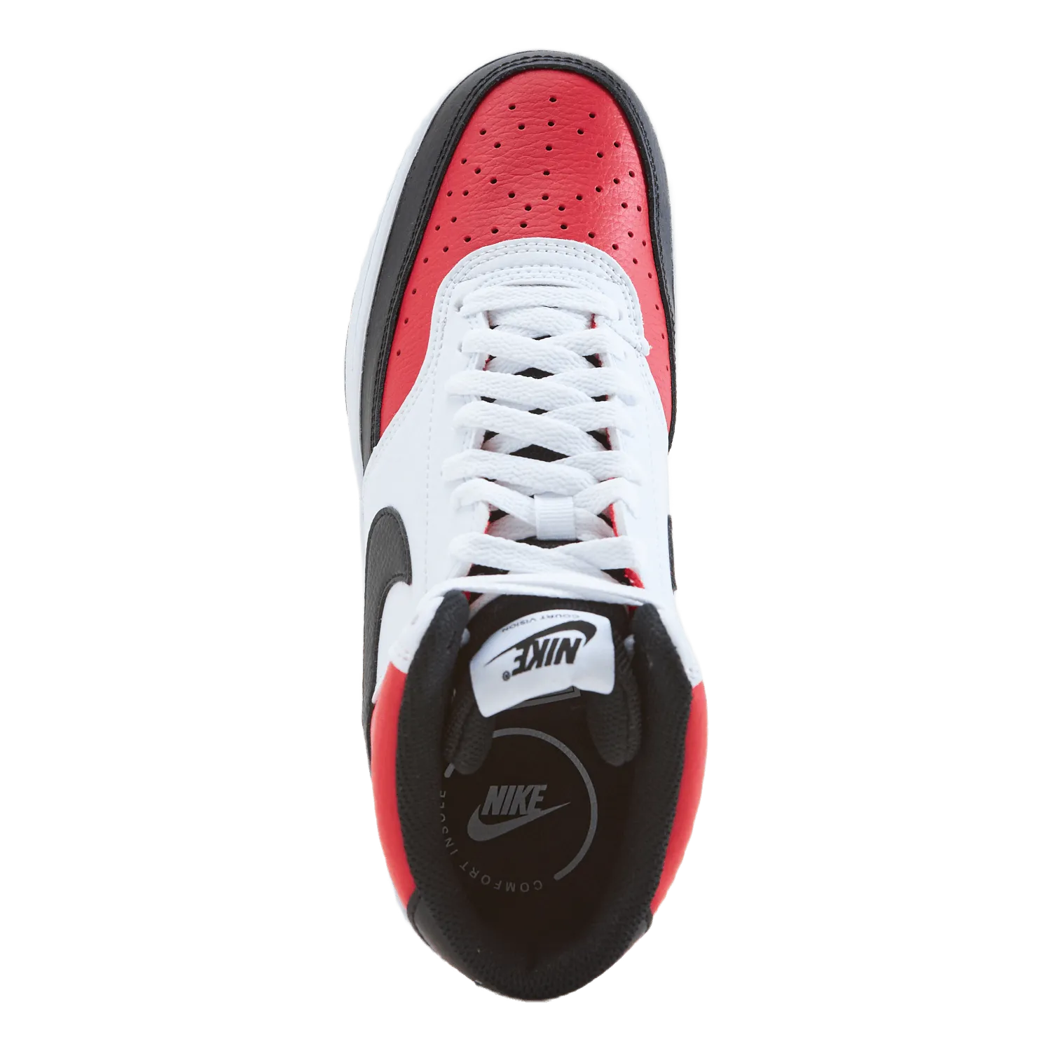 NIKE NIKE COURT VISION MID NBA MEN' UNIVERSITY RED/BLACKWHITE