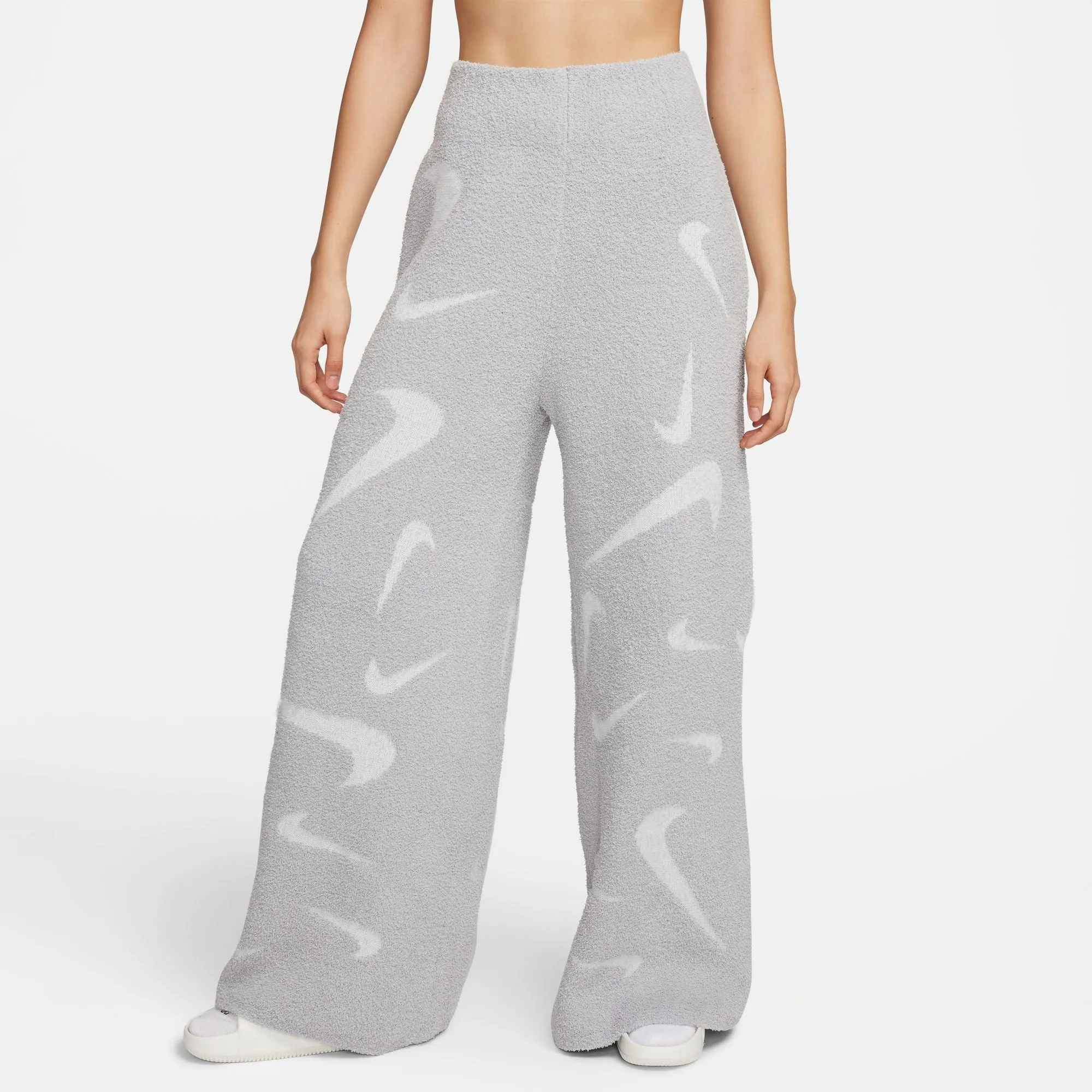 Nike W Nsw Cozy Logo Aoj Knit Pant Lt Smoke Grey/Photon Dust