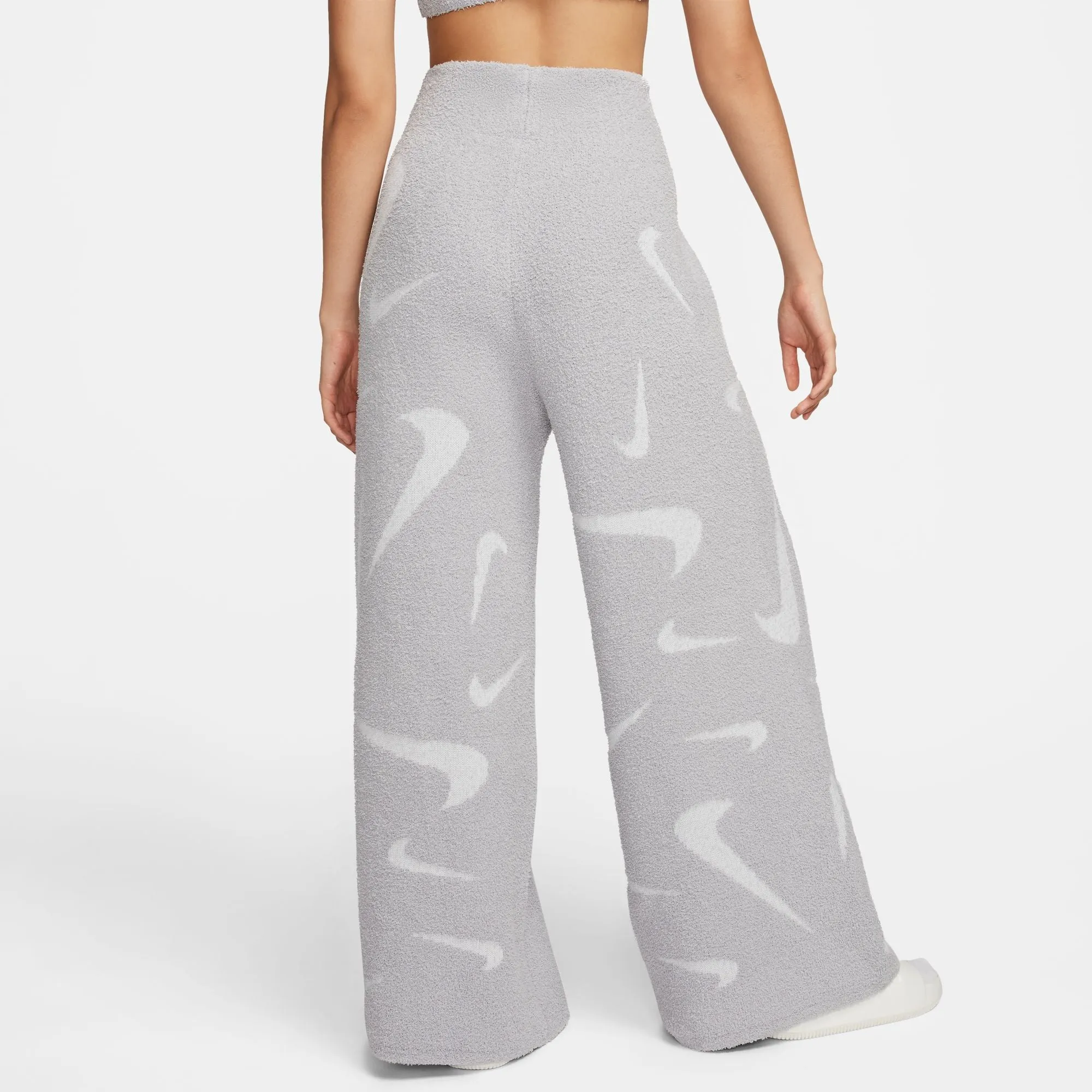 Nike W Nsw Cozy Logo Aoj Knit Pant Lt Smoke Grey/Photon Dust