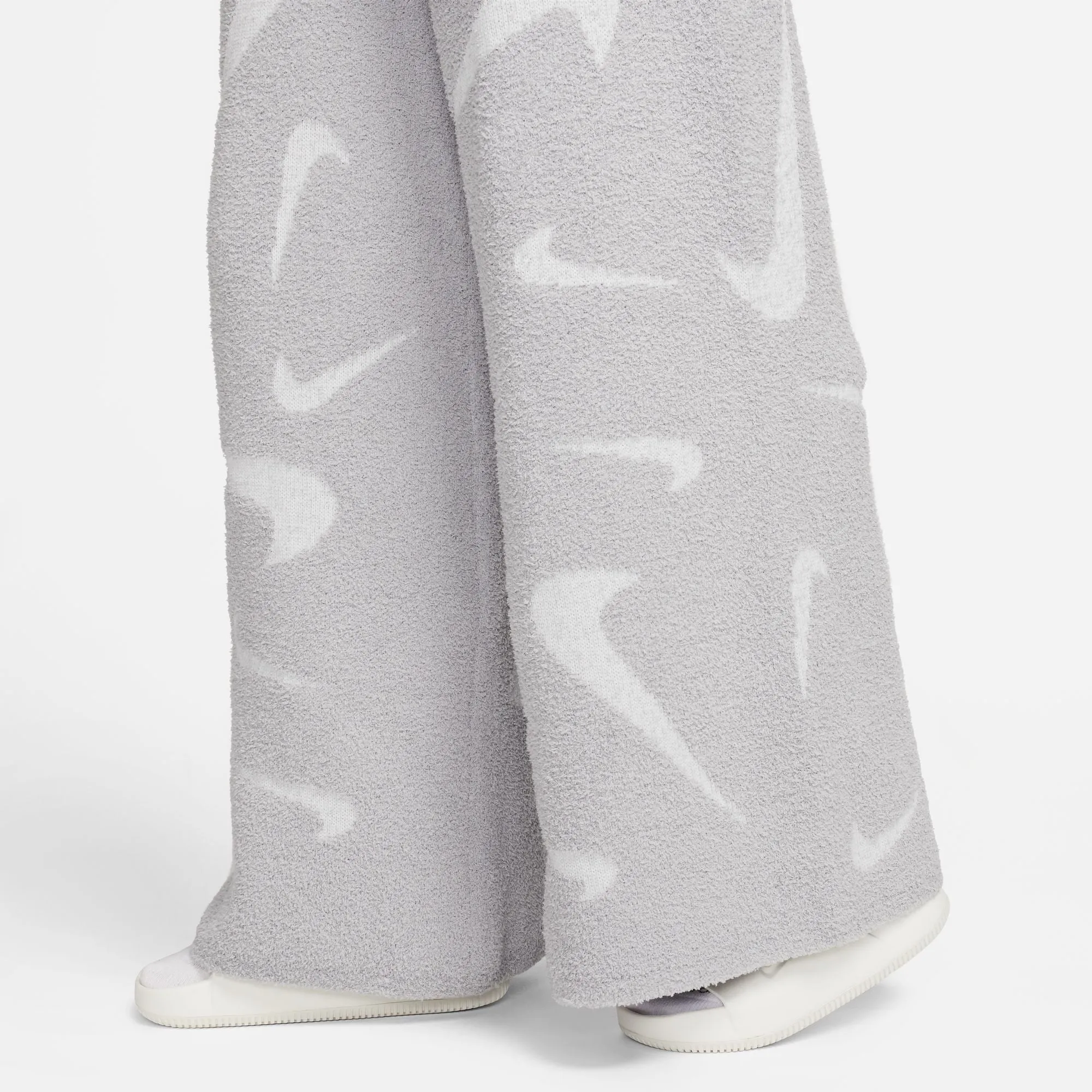 Nike W Nsw Cozy Logo Aoj Knit Pant Lt Smoke Grey/Photon Dust