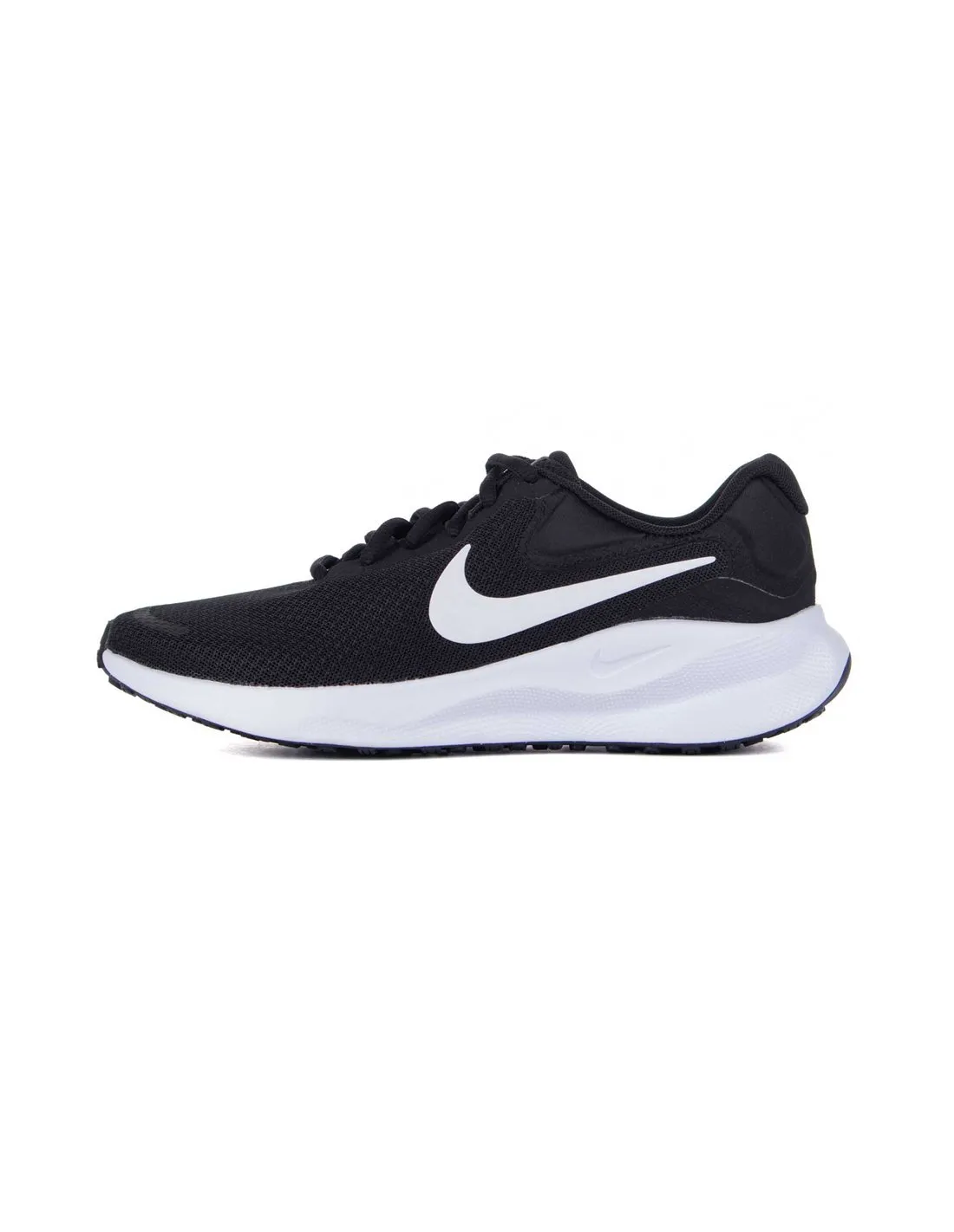 NIKE  ZAPATILLAS NEGRO Y BLANCO REVOLUTION 7 MUJER