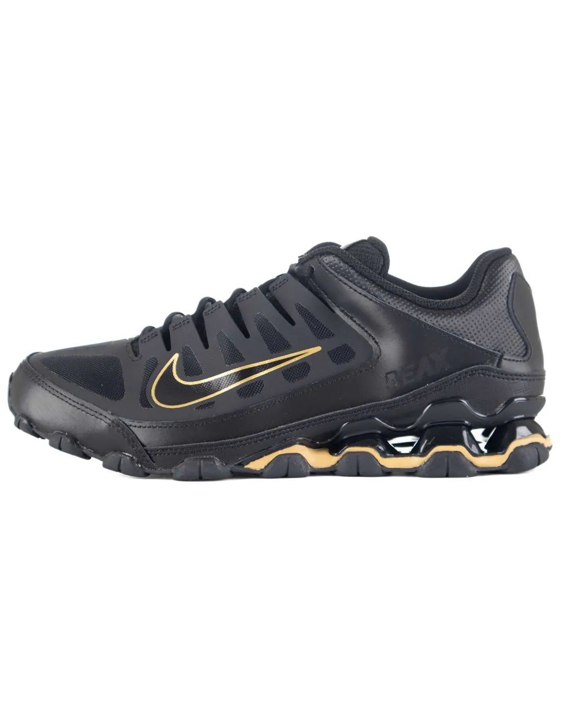NIKE  ZAPATILLAS NEGRO Y DORADO REAX 8 TR MESH 621716 020 HOMBRE