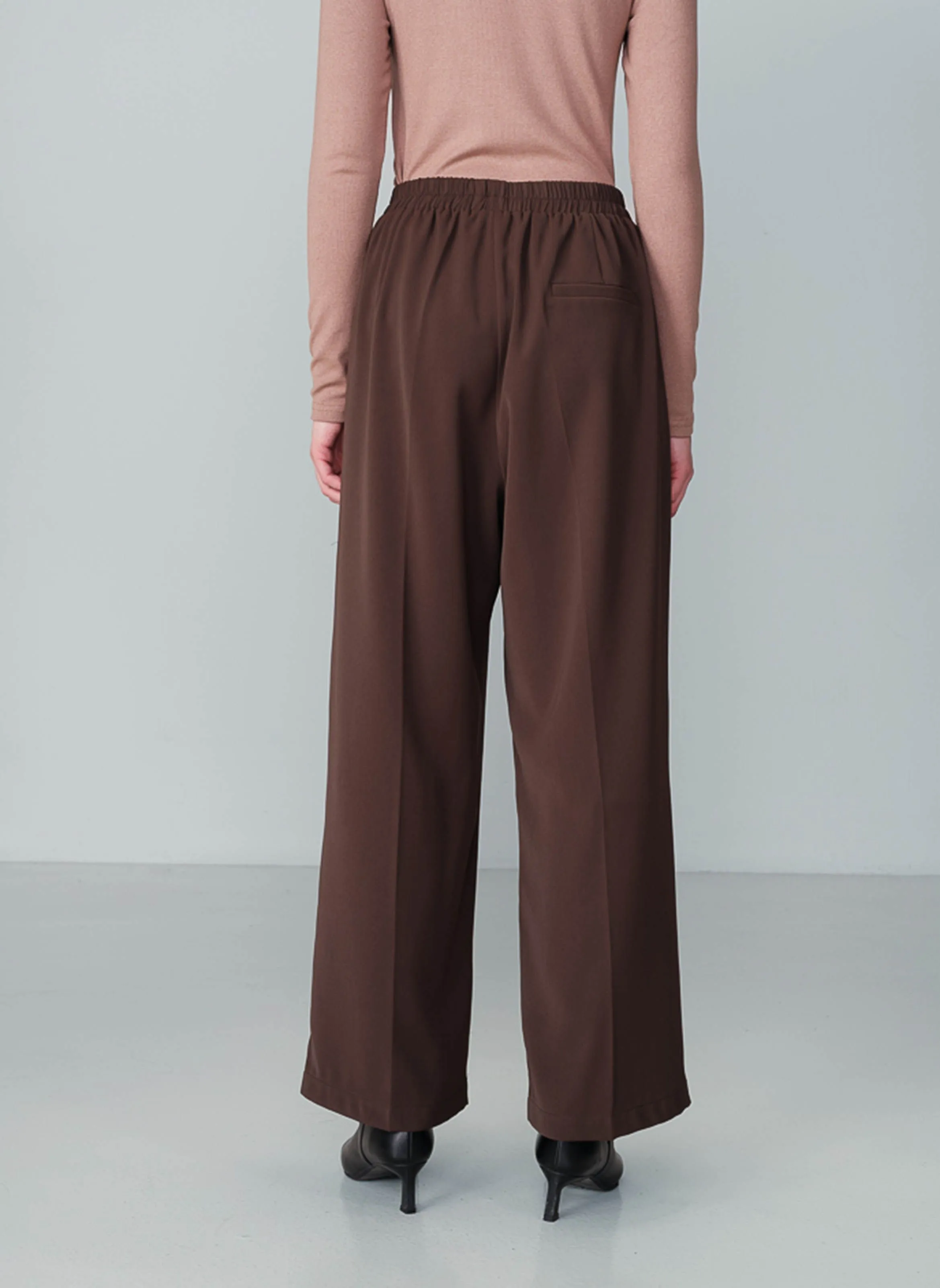 NOBLESSE  PANTALóN ANCHO EN MARRON