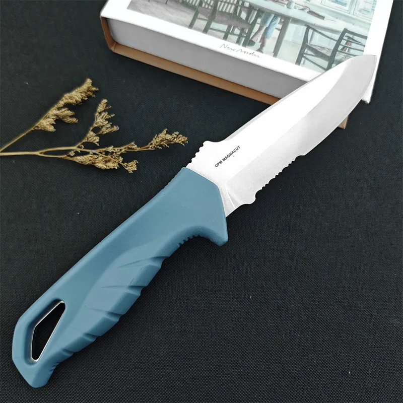 NUEVA CONTRENCIÓN BRURANTE BM 18040S 18050 CAZA CURTA Cuchillo fijo CPM Magnacut Profundidad Azul Santopreno Blade EDC Tacticals