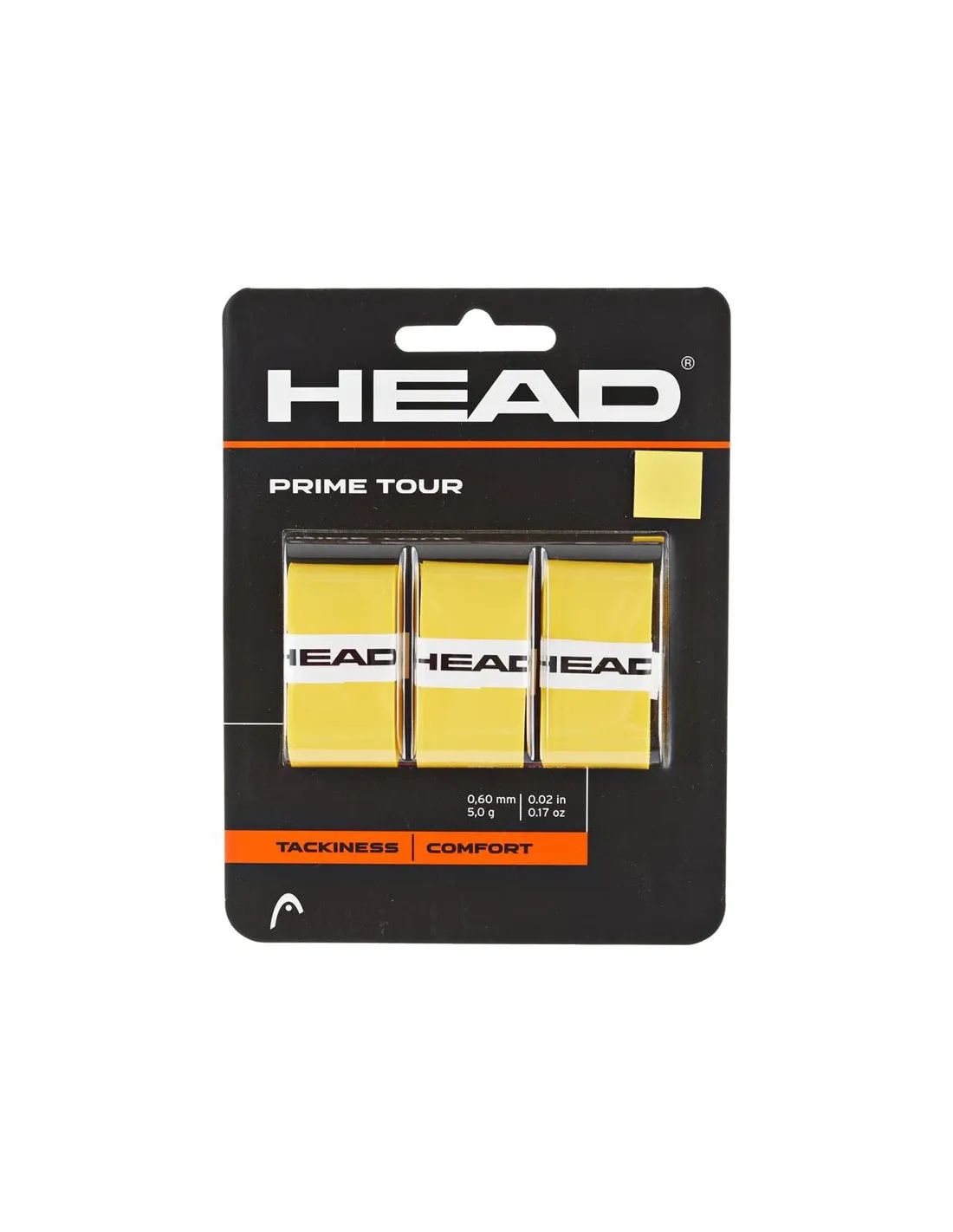 Overgrips de Tenis Head Prime Tour 3Pack Amarillo