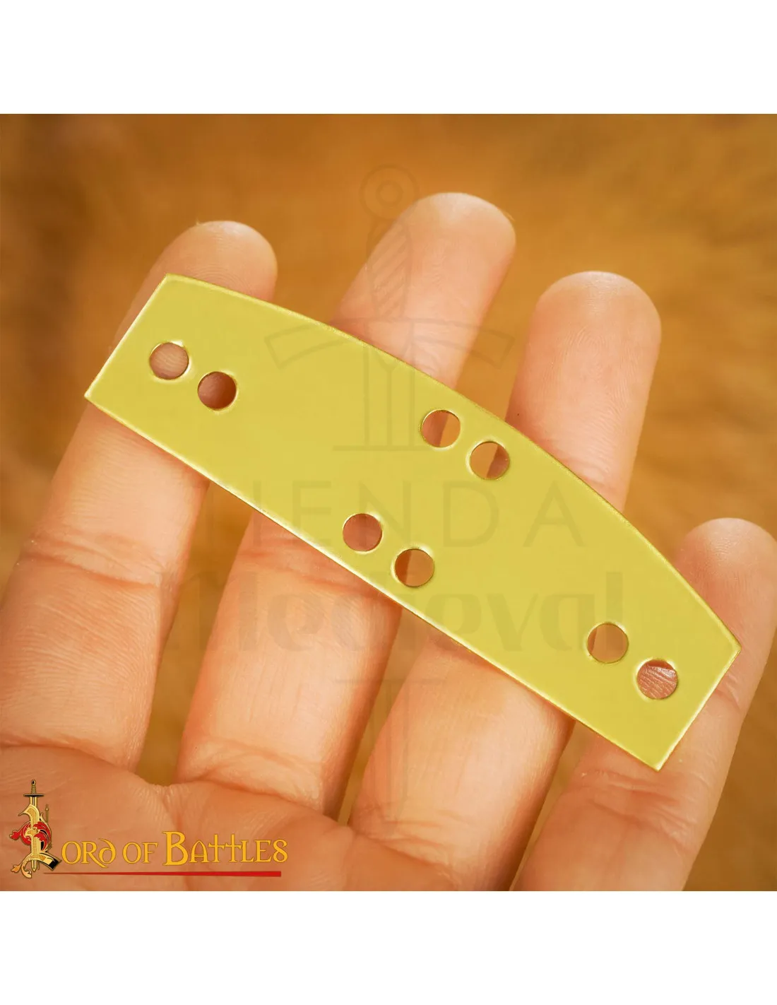 Pack de 20 placas latón para armadura lamelar vikinga Visby