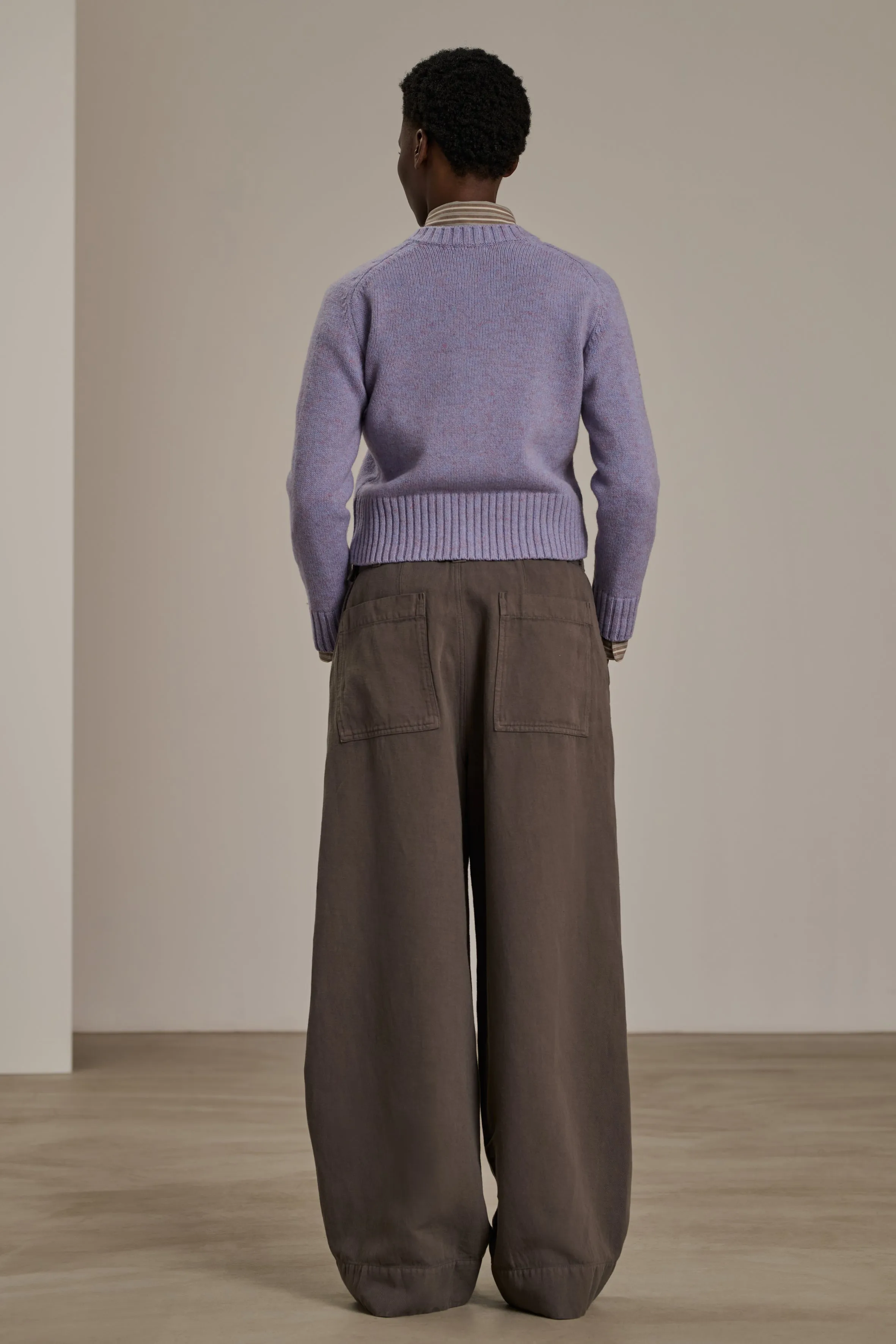 PANTALÓN VAGABOND Pantalón ancho de algodón y lino.