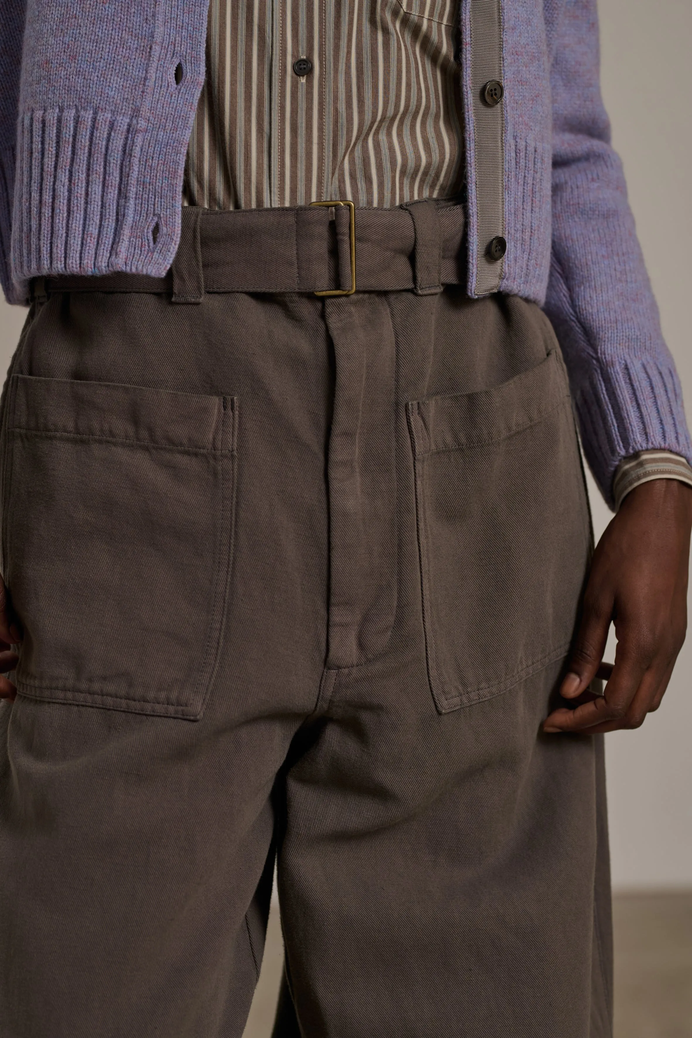 PANTALÓN VAGABOND Pantalón ancho de algodón y lino.
